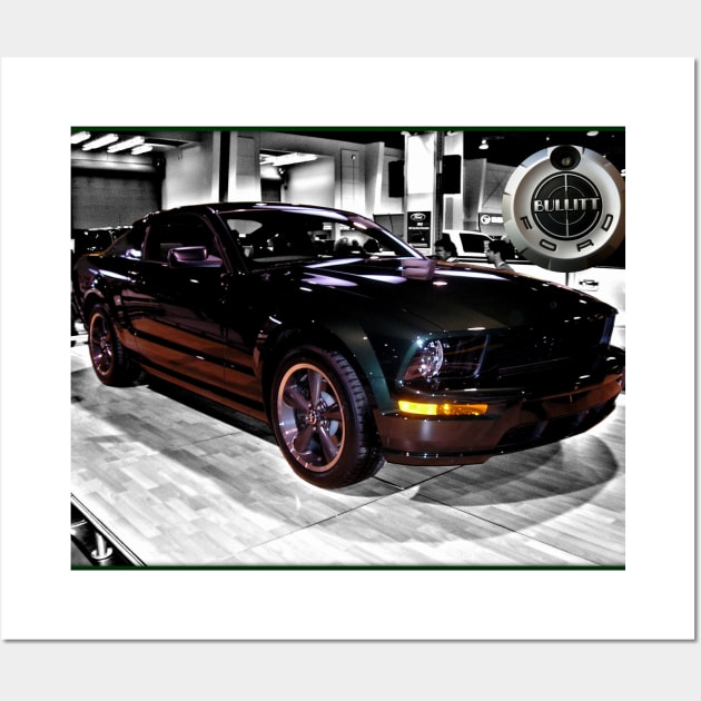 Bullitt Ford Mustang. Wall Art by Hot Rod America